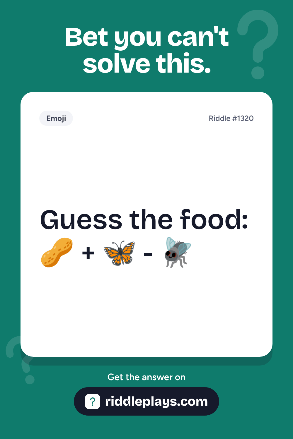 Emoji Riddle: Guess the food: ๐ฅ + ๐ฆ - ๐ชฐ