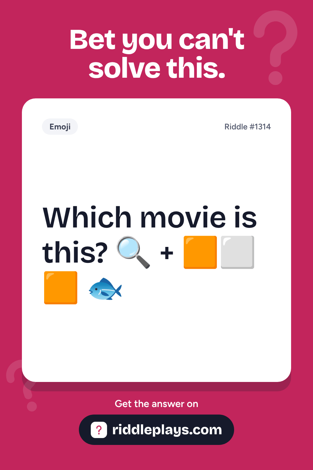 Emoji Riddle: Which movie is this? ๐ + ๐งโฌ๐ง ๐