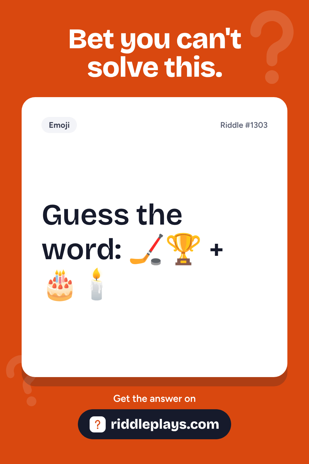 Emoji Riddle: Guess the word: ๐๐ + ๐๐ฏ๏ธ
